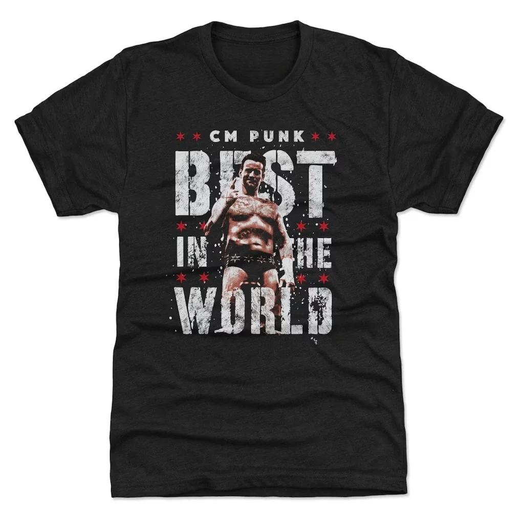 

2026 CM Punk Vintage Poker Graphics Cotton Men s Shirt Parent-child 42 Wrestling Shirt Summer New Y2k Hot Sale O-neck Tshirt ... 5XL різнокольоровий