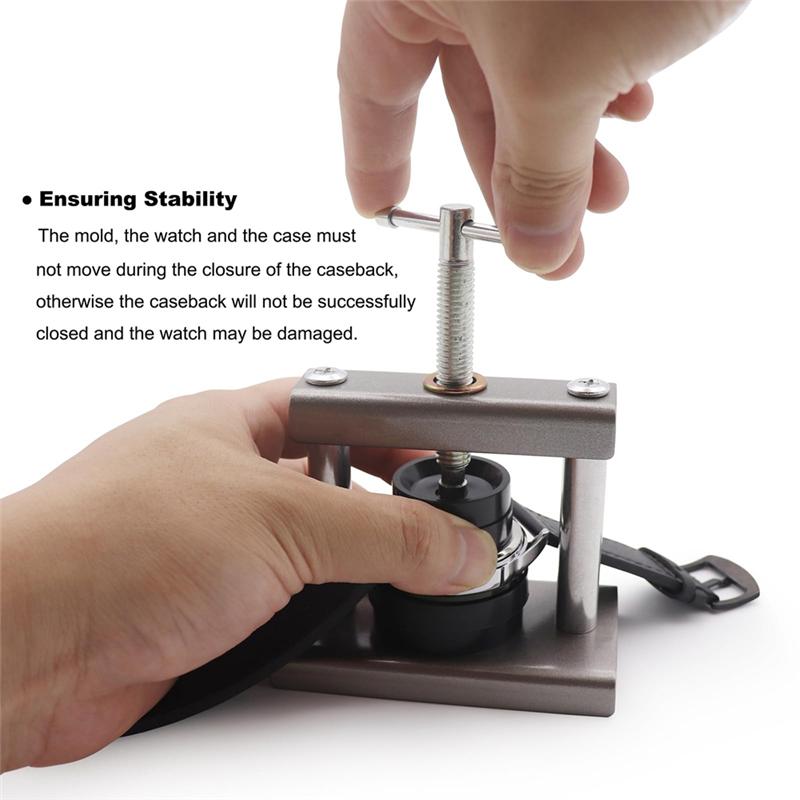 A20F-Watch Battery Replacement Tool Kit Watch Press Set Back Case Closer Watch Press Tool Kit For Closing Watch Cover