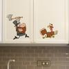 Creative Kitchen Wall Stickers, Diner Dining Room Decor, Removable Self-Adhesive Wall Decals