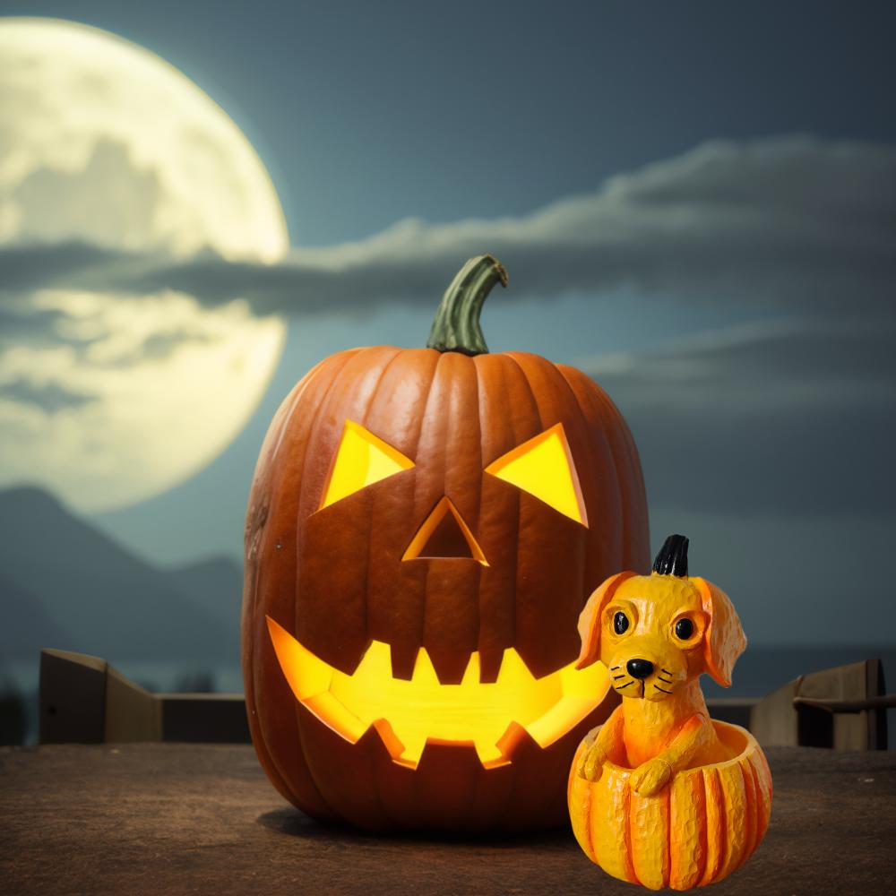 Cute Pumpkin Dog Ornaments, Creative Home Ornaments, Halloween Gifts, Christmas Gifts, Add a Festive Atmosphere