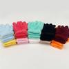 Winter Warm Gloves Stretchy Mittens Adult Coral Velvet Solid Color Full Finger Gloves Skiing Gloves for Cold Weather