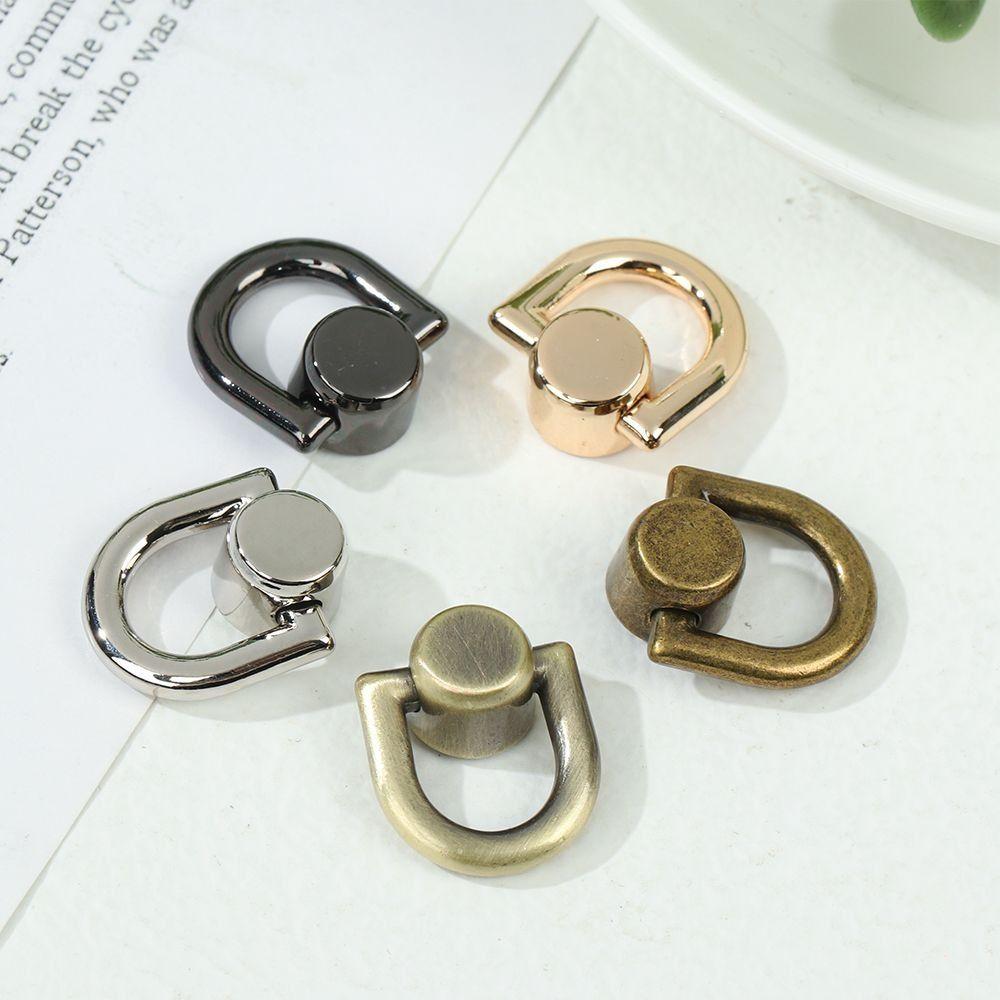 Metalltaschenniet Nagelschnalle Zange Druckknopf D-Ring Metalltaschenniet Nageltasche Gürtelaufhänger Gepäcktasche Schnalle Taschengürtel