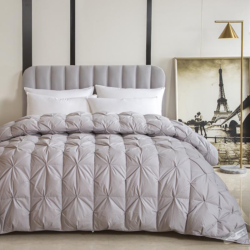 Luxury 95% White Goose Down Winter Quilt - Thick, All-Cotton, Five-Star Hotel Quality