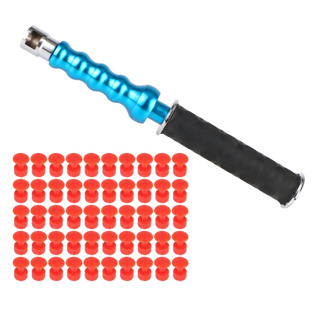 Car Body Dent Repair Tool Kit for Automobile Hail Dent Remover With 50pcs Pulling Tabs Puller Hammer Repair Tools Car Dent Repair Pull Hammer