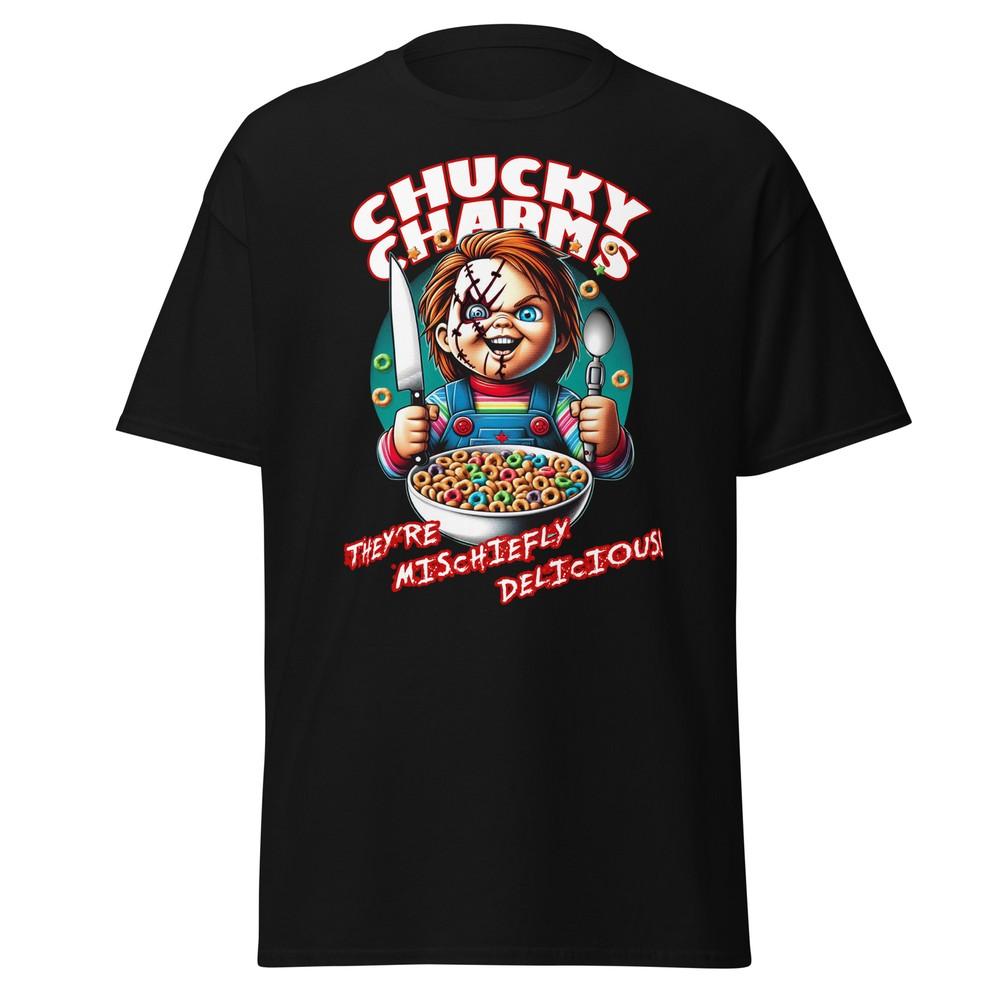 

Playful Horrors: Chucky Charms Cereal T-Shirt 2XL