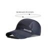 1pc Breathable Mesh Baseball Cap, Quick-Dry Polyester Sports Hat for Fishing Golf Sun Protection,  Breathable Fishing Golf Cap