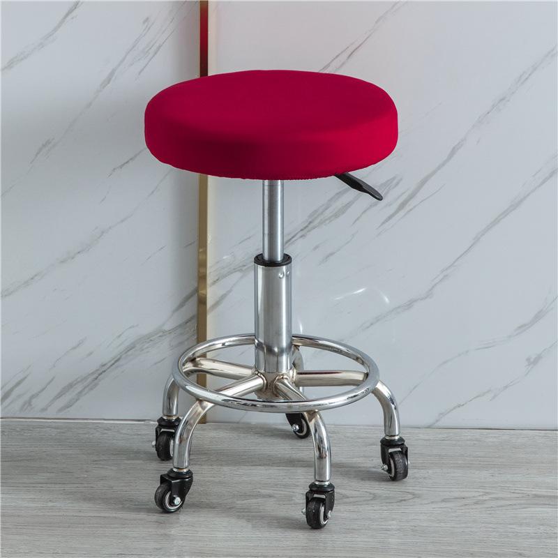 Seat Chair Slipcover Thickened Round Chair Cover Bar Stool Cover Elastic Stretchable Soft Stool Cover Washable Stool Cushion