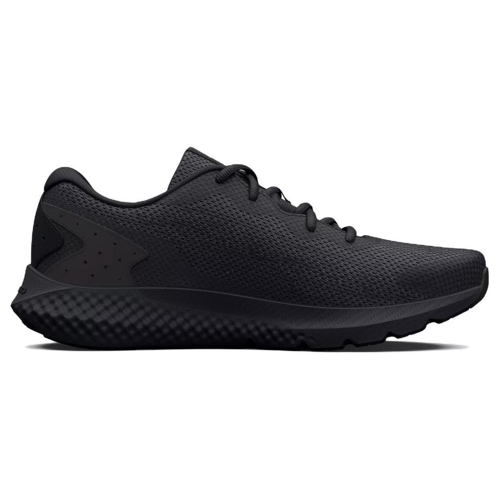 Under Armour Charged Rogue 3 Running Shoes Black Metallic Gold Men 3026140-002