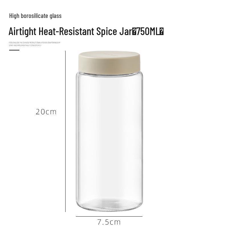 Frasco de Almacenamiento de Vidrio Resistente al Calor para Especias y Salsas