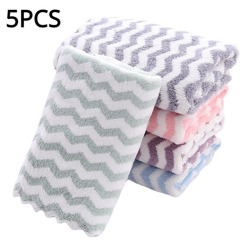 

5/10 шт многоразовые полосатые салфетки для мытья посуды из микрофибры Softa пятновыводимые моющиеся салфетки для кухни ванной комнаты автомобиля и окон чистящие салфетки