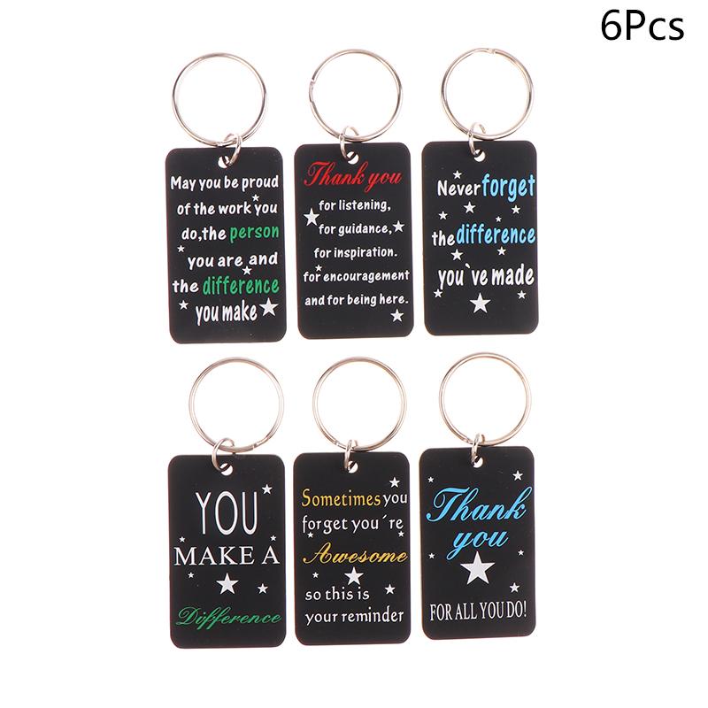 

6/7/9 шт. вдохновляющие силиконовые брелоки яркие мотивирующие цитаты идеальный подарок для друзей коллег и семьи