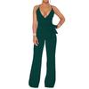 Women's Summer Jumpsuit Elegant Sexy Sleeveless Bodysuit Casual Wide Leg Pants