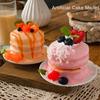 Realistic Dessert Model Faux Cake Decoration for Kitchen Display and Photo Shoot Artificial Food Photography Accessories