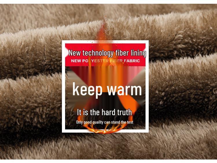2026 Autumn/Winter Men's Warm Cotton Fleece Jacket