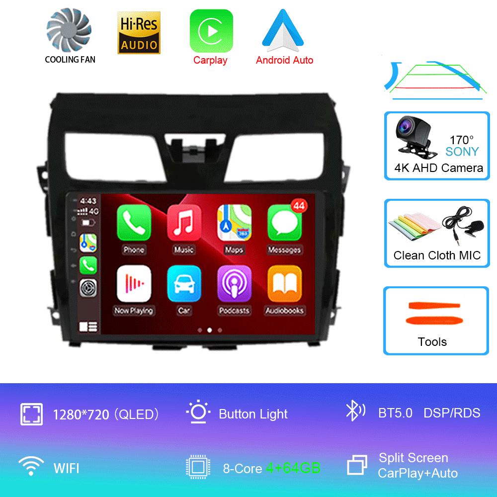 Car Radio Android 14 Carplay For Nissan Teana Altima 2013 2014 2015 GPS Multimedia Video Player DSP Stereo 360 Camera Head Unit