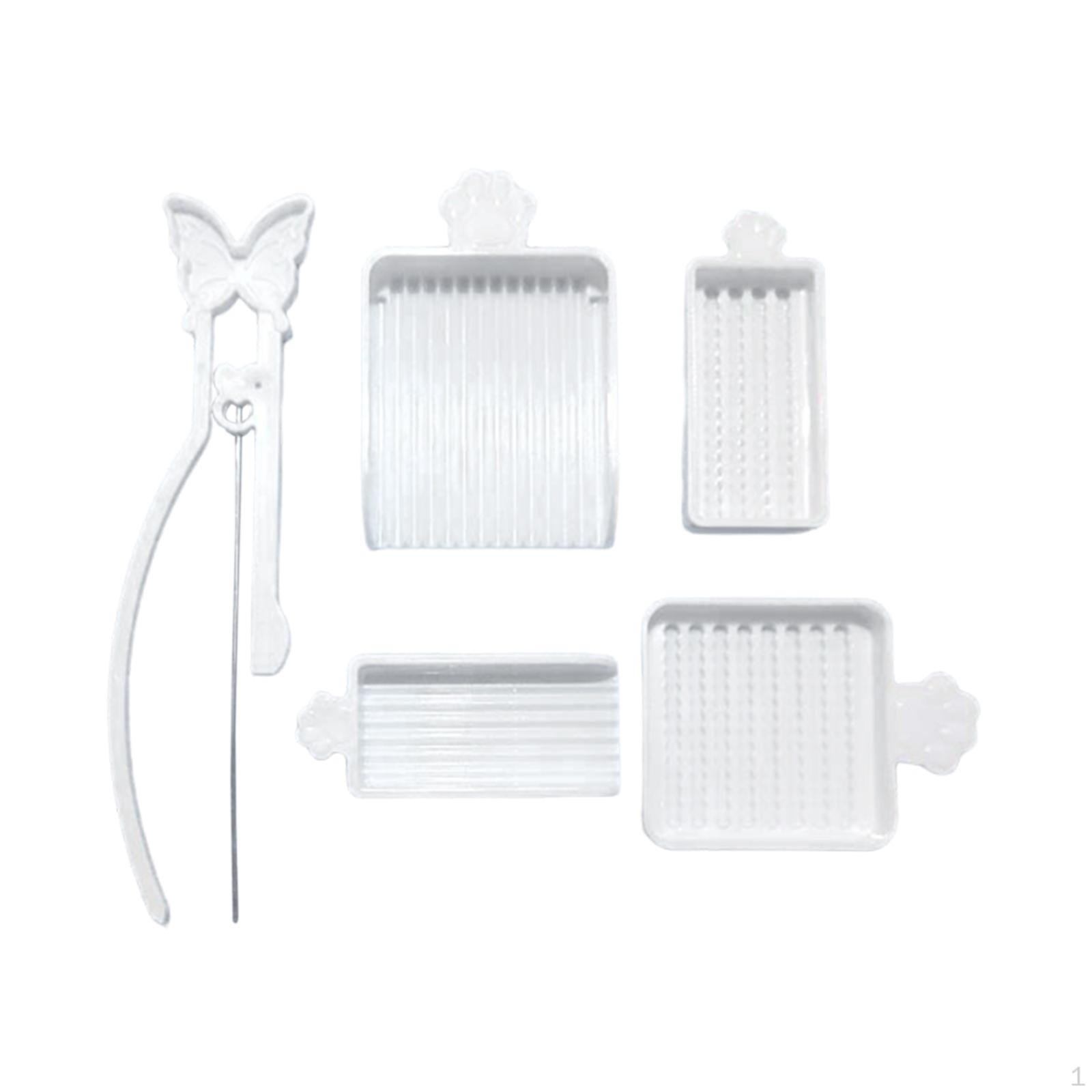 

Bead Collection Tray Kit, Alignment Tray, Lightweight, Practical Organizer, Sorting Tools белый