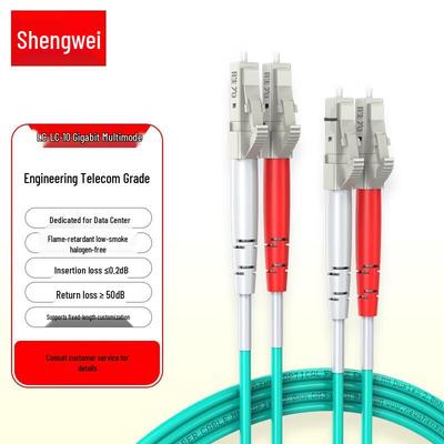 Shengwei LC-LC OM3 Multimode Duplex Fiber Optic Patch Cable