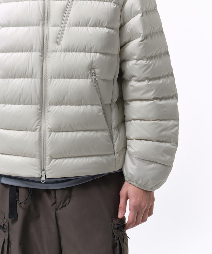 Musinsa Standard [City Leisure] Round Neck Light Down Jacket [Stone White]
