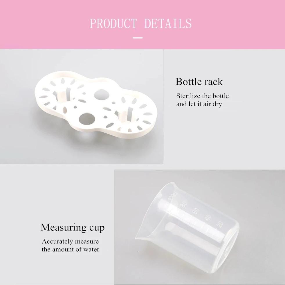 Portable Baby Bottle Warmer Breastmilk Formula LCD Smart Fast Baby Milk Warmer Accurate Temperature Control Milk Warming Device