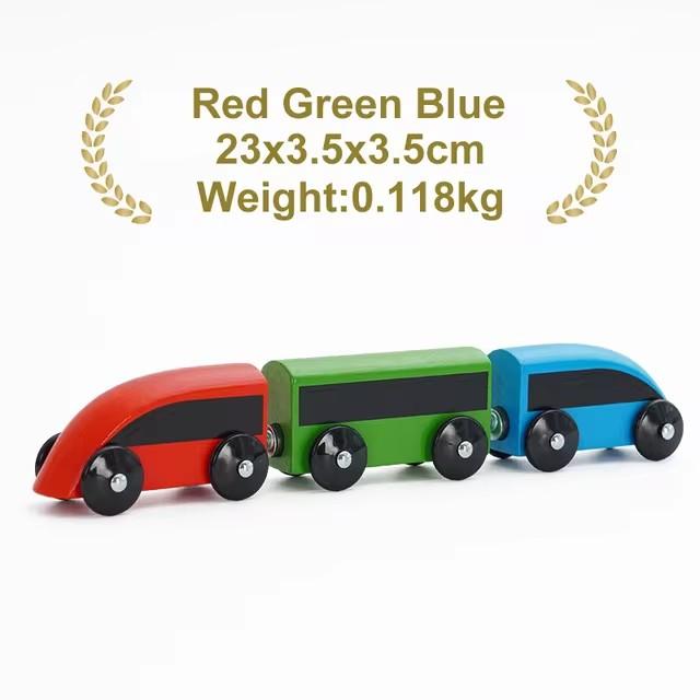 1pcs Magnetic Train Toys Wooden Train Locomotive Car Truck Railway Accessories Fit for Wooden Tracks Toys for Kids Gifts