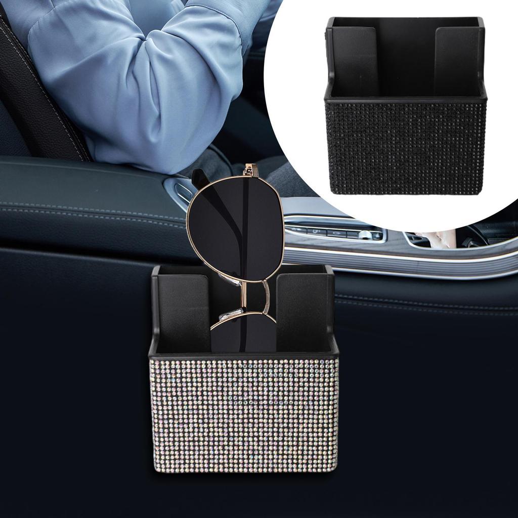 Stick On Organizer For Car Phone Storage Box For Car Auto Interior Phone Holder For Travel Road Trip Camping Backseat Office