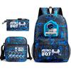 Astro Bot Children's School Bag, Cosmic Robot Elementary School Student Starry Sky Backpack Leisure Bag