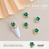 Luxury Crystal Mosaic Nail Art Decorations - Alloy and Pearl Influencer Style