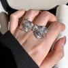 Chic Adjustable Copper Bowknot Ring For Women Perfect For Everyday Fashion Style