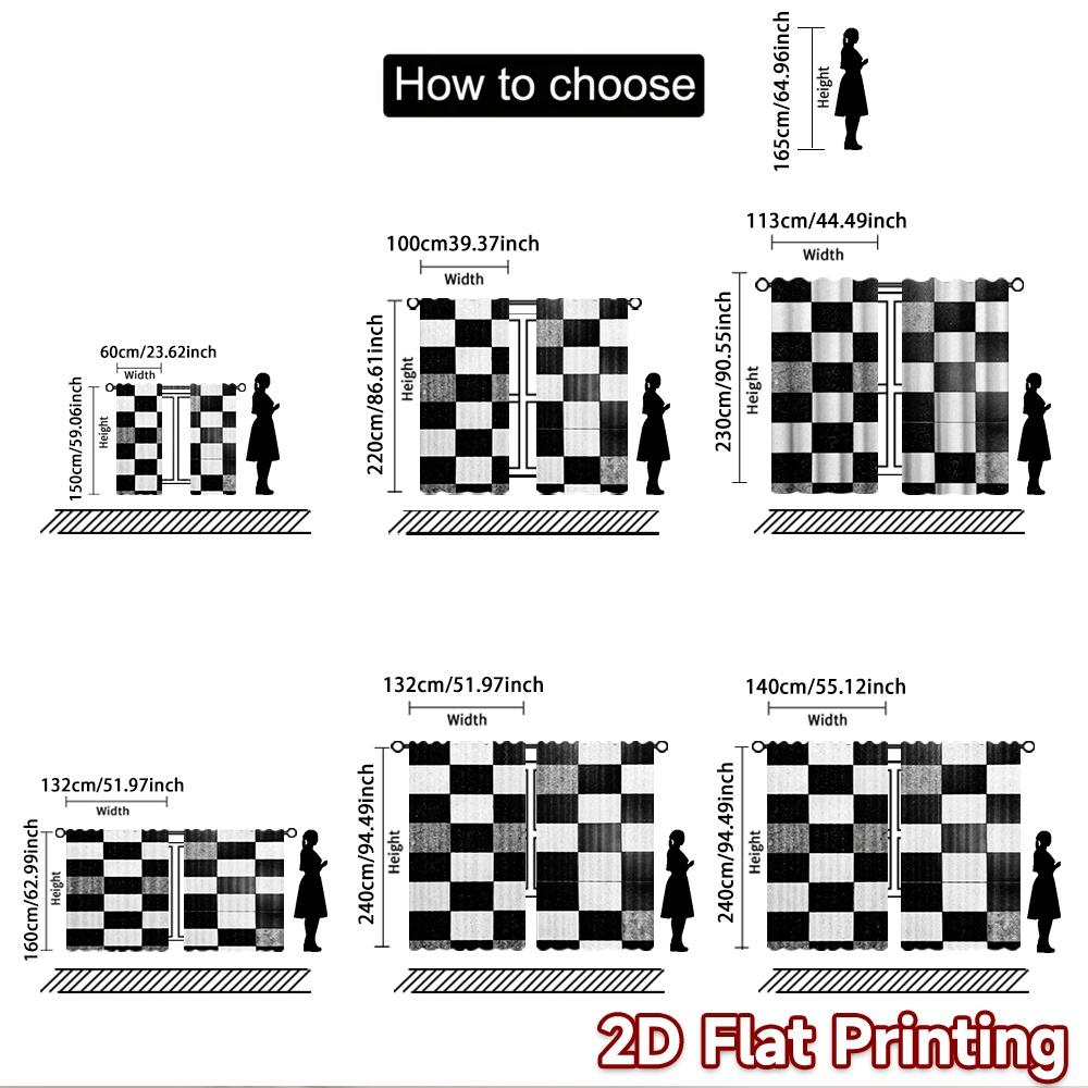 2D Flat Photography Backdrop Popular Party Backdrop Black and White Squares 100% Polyester Festive Backdrops for Suitable