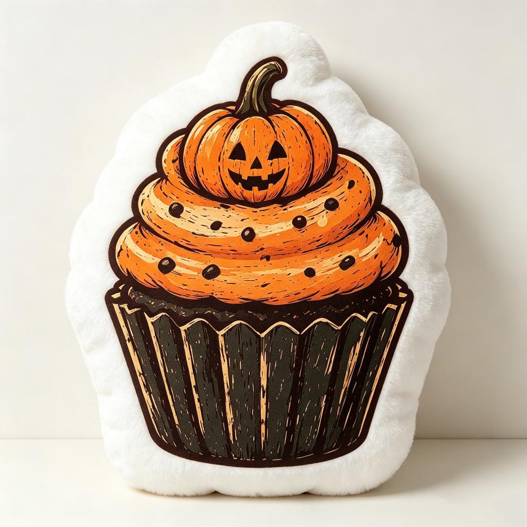 Vintage Halloween Double Sided Print Shaped Throw for Couch Sofa Bed Decoration