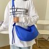 Nowe torby na ramię z nylonu, vintage, jednolity kolor, torba typu hobo, swobodna, duża pojemność, torba diagonalna, modna, uniwersalna torebka damska