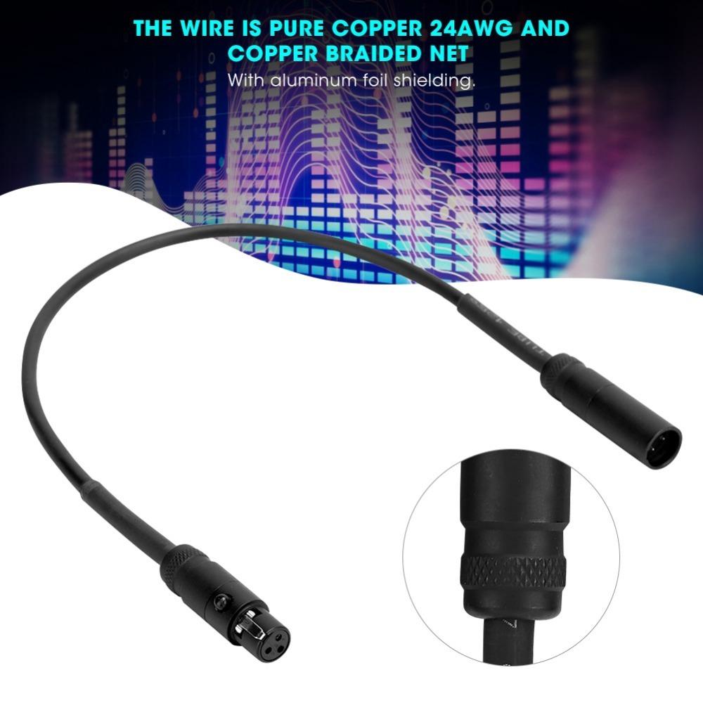 

Plug and Play 3Pin Mini XLR Male to Female Cable for Camcorder DSLR Camera Interface Connection 0.3m/11.81in