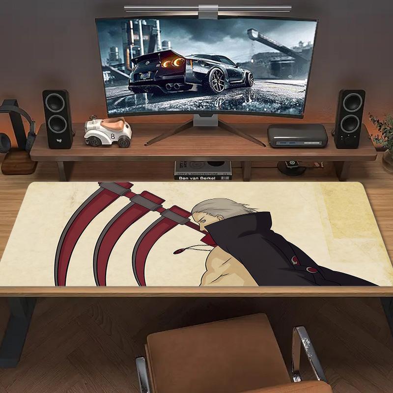 Hidan Akatsuki Outfit Print Cushion Non-slip Laptop Tablet Big Mousepad XXL Mat Mini PC Playmat With Lock Edge