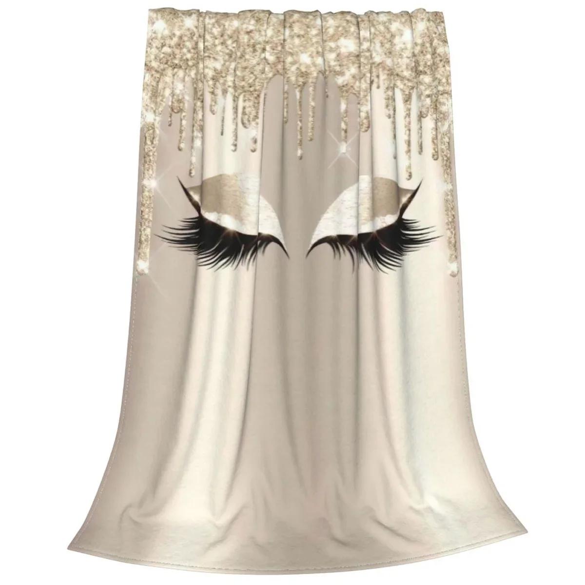 

Милый плюшевый плед с закрытыми глазами, мультяшный, с красивыми ресницами, забавный, флисовый, теплый, мягкий, для дома, отеля, дивана, 125_100см# 75X95CM серый