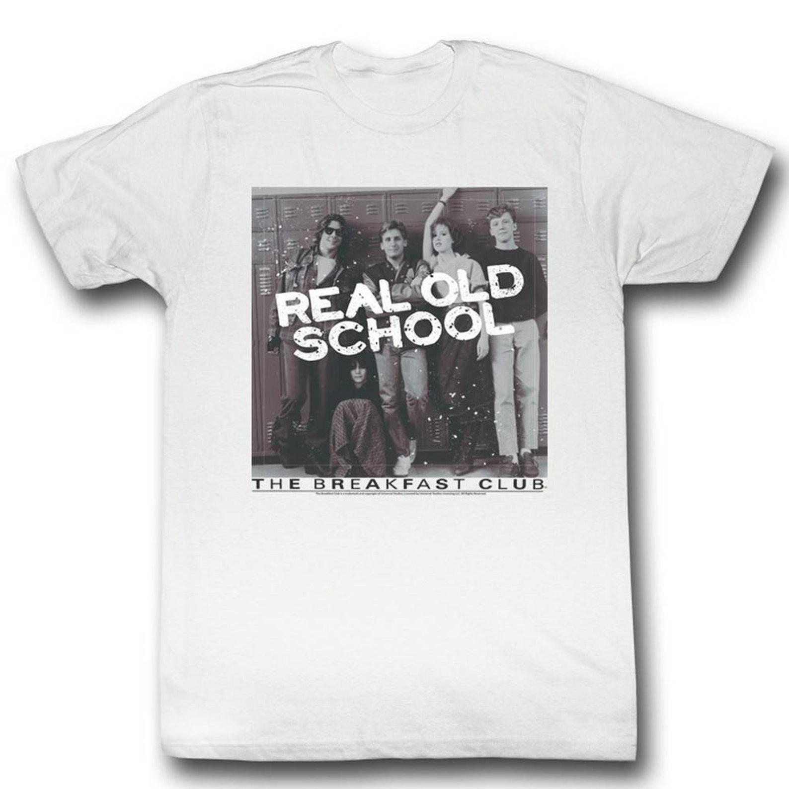 Breakfast Club Real Old School White Adult T-Shirt S