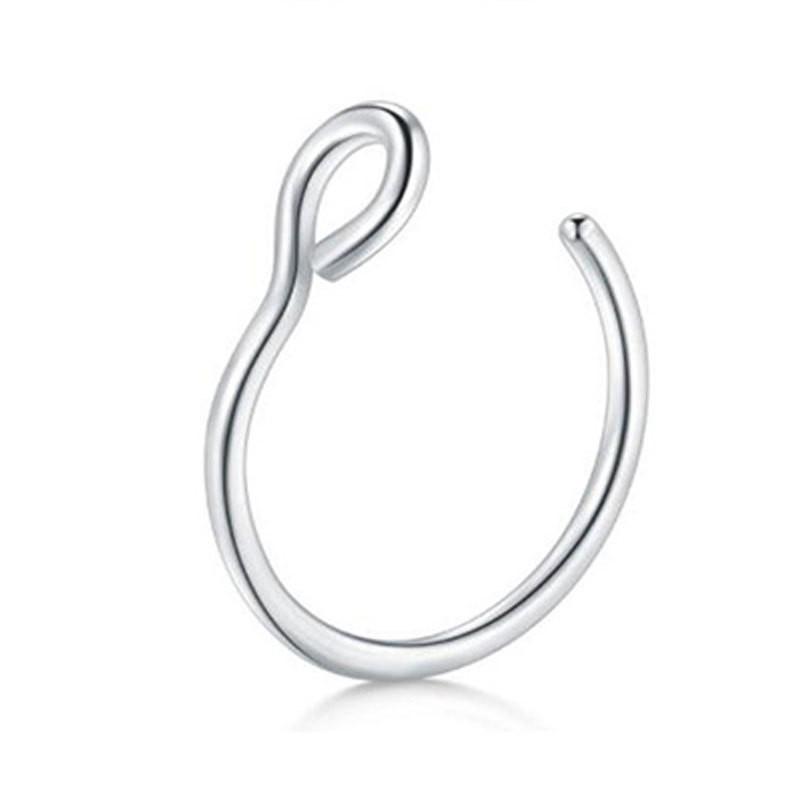 Stainless Steel Colorful U-Shaped Nose and Lip Piercing Jewelry - Simple, Fade-Resistant, Unique Design