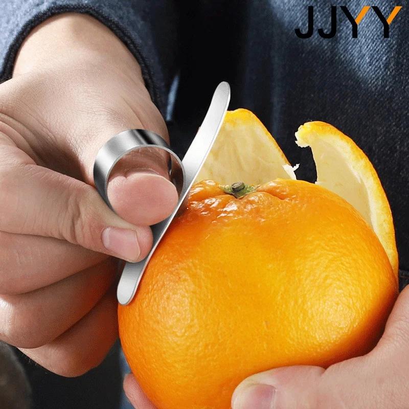 Stainless Steel Citrus Peeler Orange Lemon Fruit Slicer Kitchen Tool Easy Open Peeling Gadget for Fruits and Veggies
