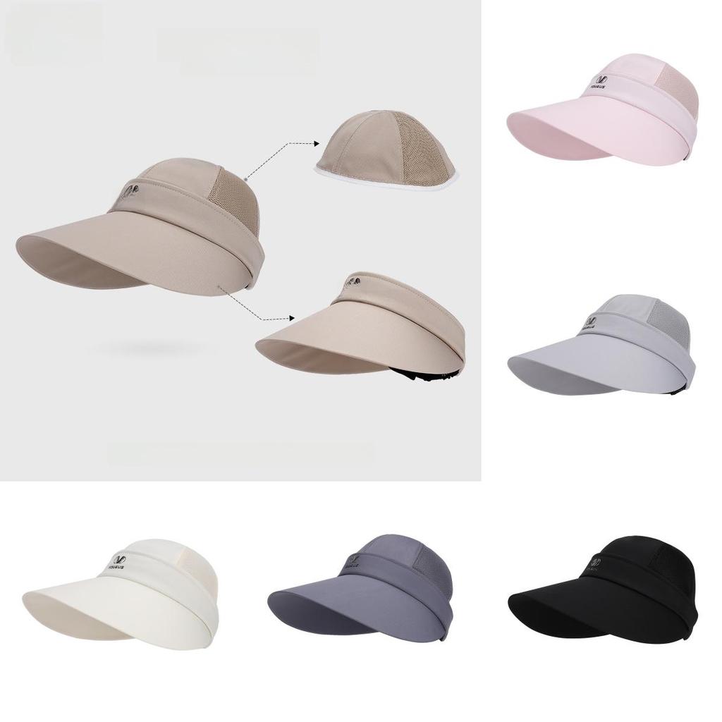 Summer Sun Hat With Wide Brim And Removable Top For Womens Casual Sun Protection And Fashion