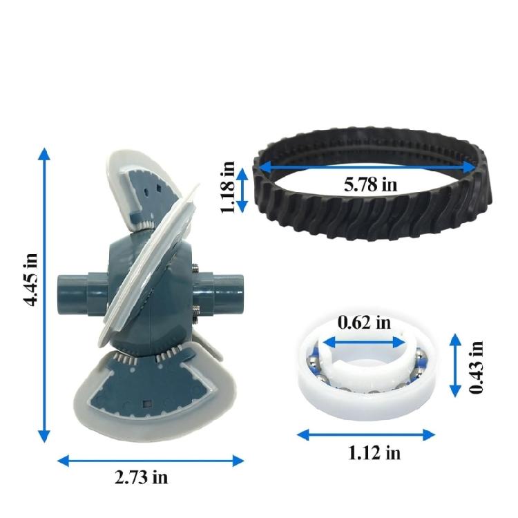 Compatible Cleaner Engine Assembly with Bearing Belt High Performances Plastic Construction Suitable for MX6 MX8 Models