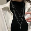 Three-Layer Metal Bear Star Clavicle Chain Women Birthday Party Jewelry Gift