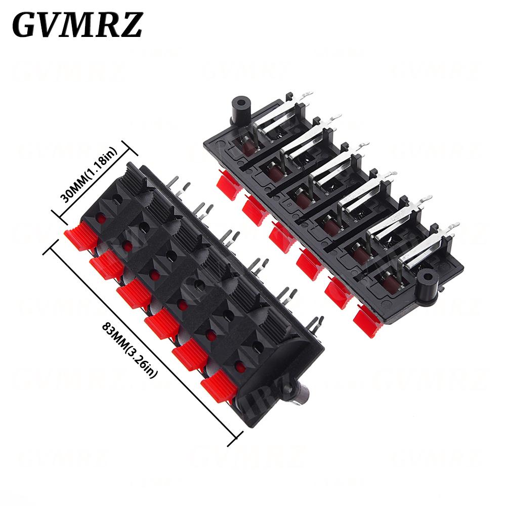 5PCS Plastic 2/4/6/8/12 Positions Connector Terminal Push In Jack Spring Load Audio Speaker Terminals Breadboard Clip WP2 -4 -1