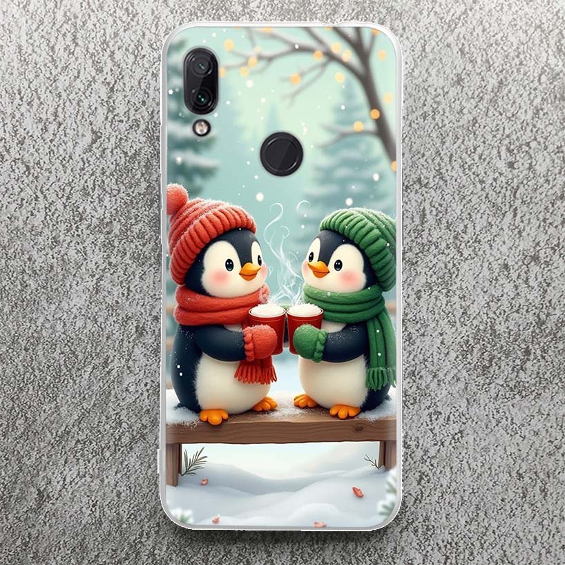 Christmas Penguin Case for Xiaomi Redmi 14C 13C 12C 13 12 Phone Shell 10C 10A 10 9A 9C 9T 9 8A 8 7A 7 6A 6 Pro 12 12C 10 10A 10C