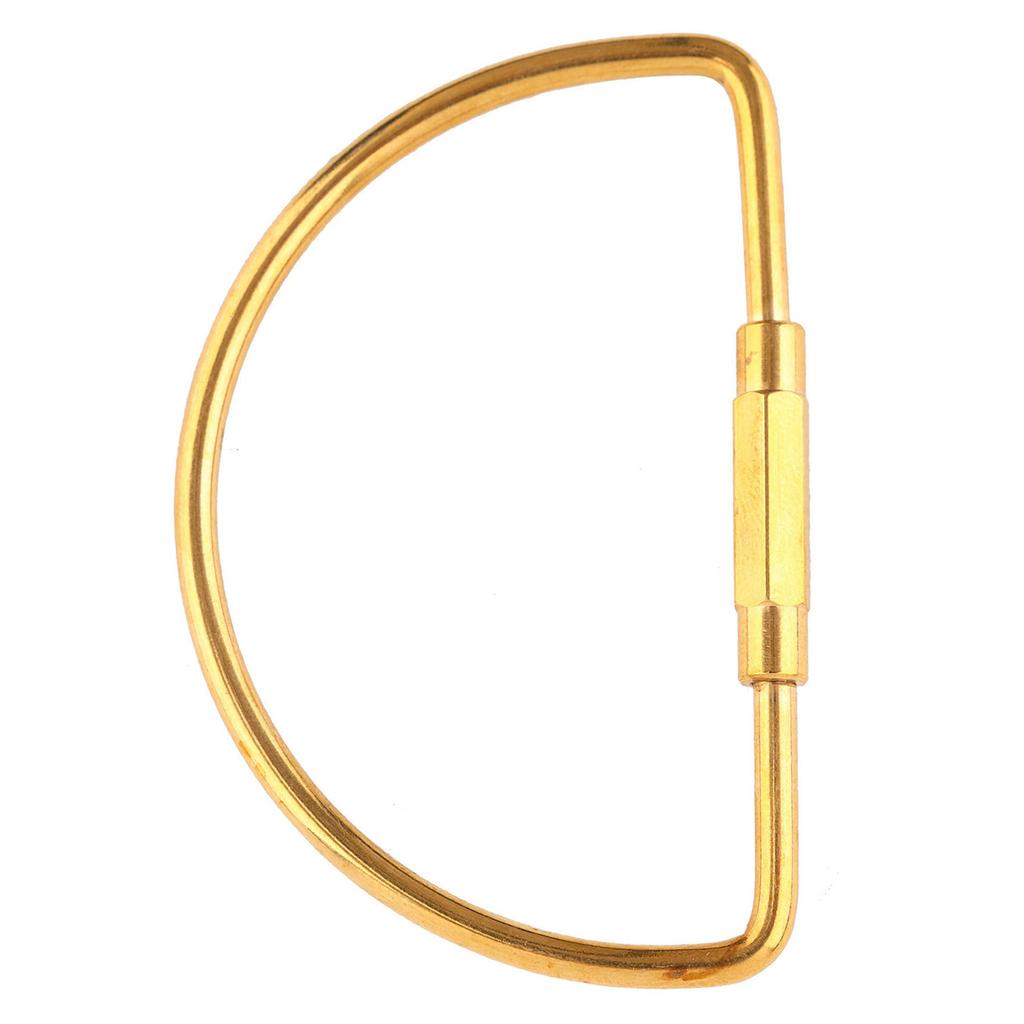 Brass Screw Lock Carabiner Clip Hook Keychain Key Ring DIY Gift