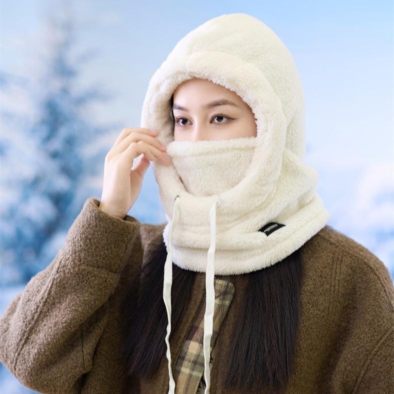 Winter Warm Balaclava Hat Thermal Windproof Ski Hood Motorcycle Face Cover Polar Fleece Adjustable Cycling Full Face Mask Cover