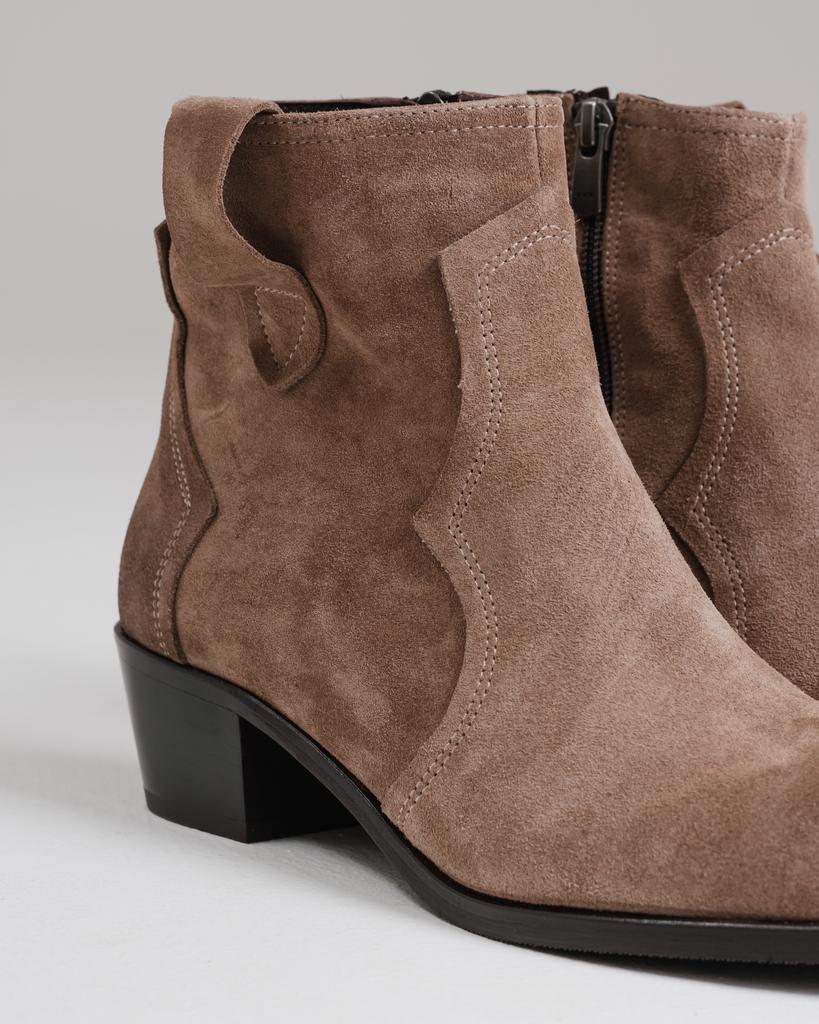 Ботинки на каблуке Krula 291692 36 бежевые замша