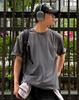 Work On Body Off Aquavit Cooling Solid Oversized Short Sleeve T-Shirt [Charcoal]