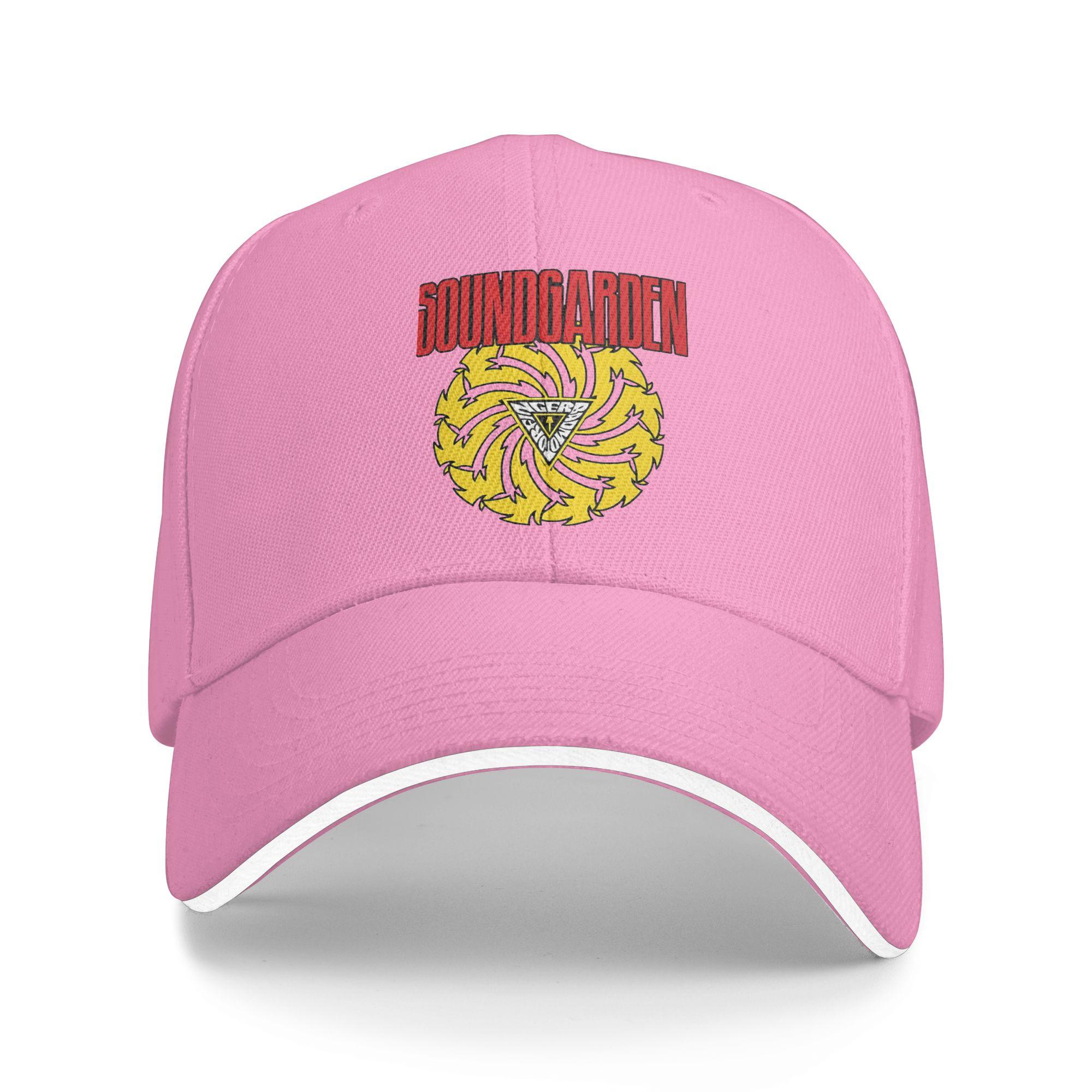 Legende von Soundgarden Lässige Baseballkappe Sommer Trucker-Kappe Verstellbar Laufen Hippie Snapback-Kappe Herren Vintage-Baseballkappen One Size pink