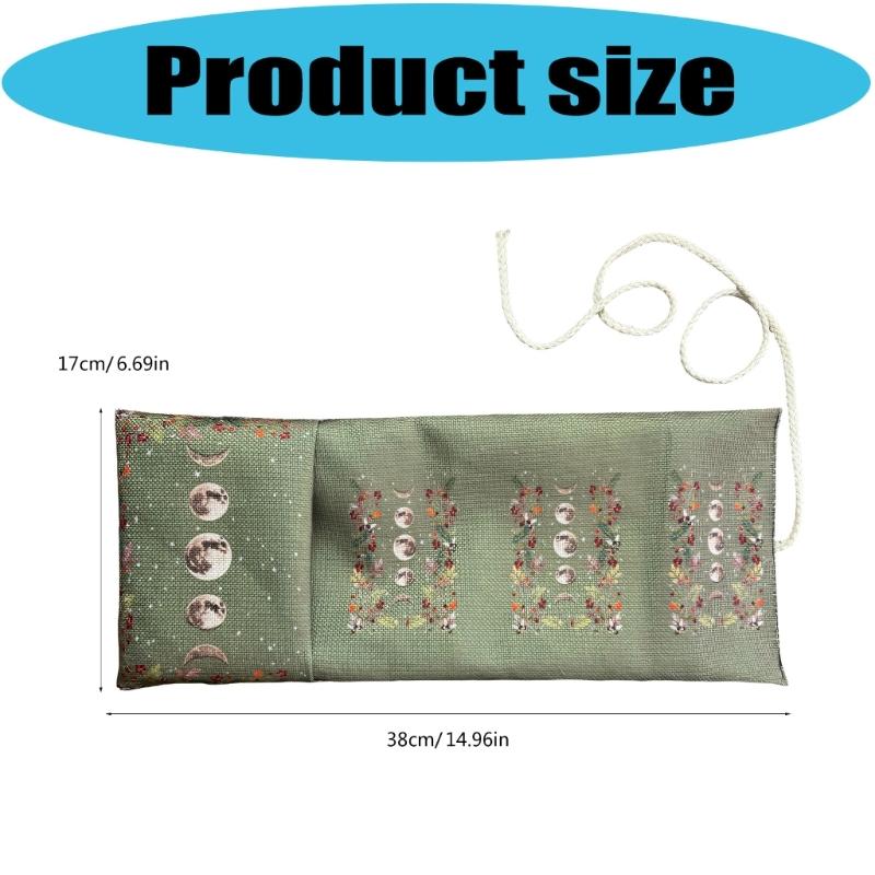 Divination Tools Wrap Pouch with Quick Pull String Card Holder Storage Bag for Travel and Home Use Easy to Carry
