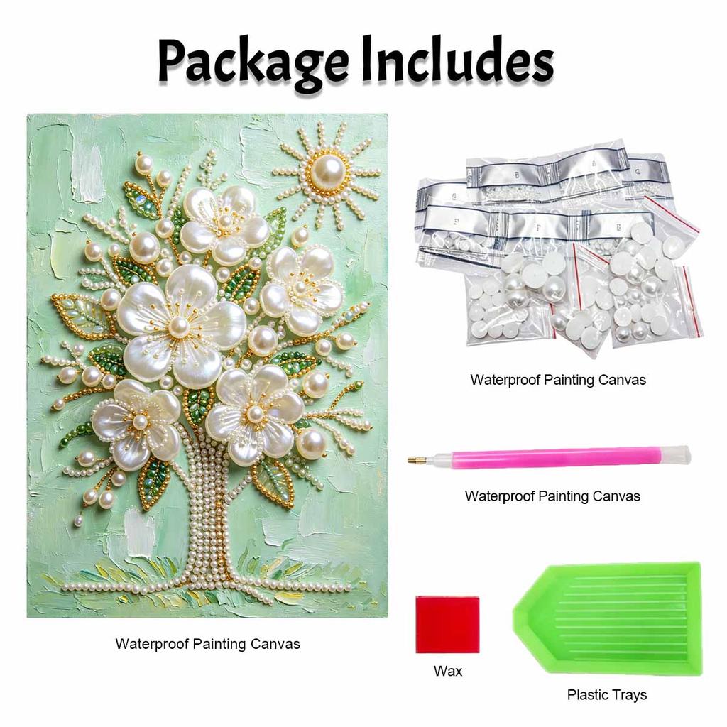 Floral Pearl Painting Handmade DIY Pearl Art Painting Stickers Home Decoration Gifts
