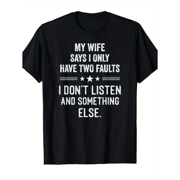 My Wife Shirts for Men Funny Husband Gifts T-Shirt